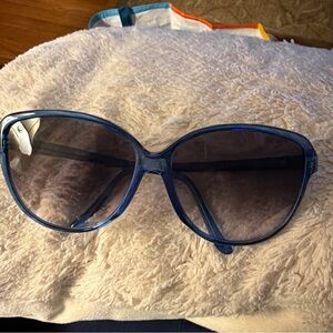 Anne Klein Navy Blue Sunglasses
